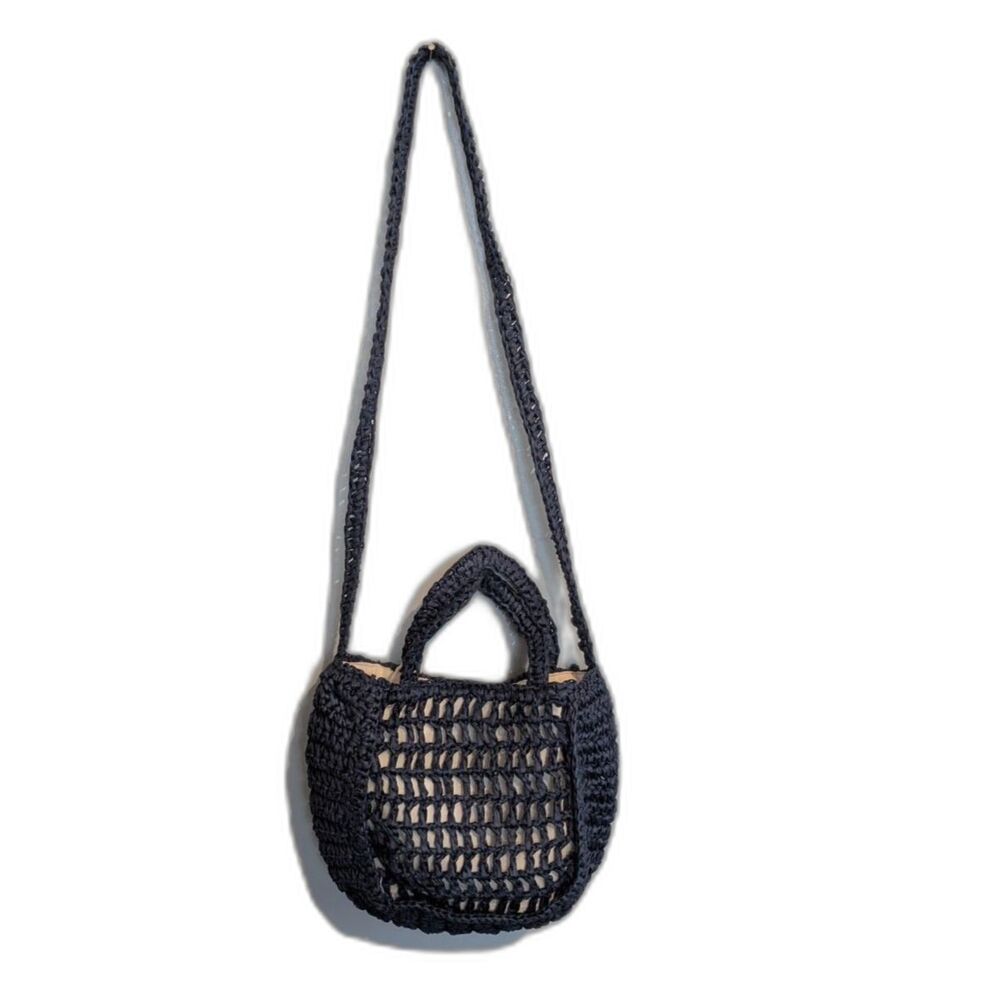 Universal Thread Blue Crochet Crossbody Bag NWT - Picture 2 of 7